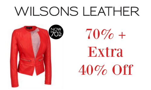 Wilsons Leather: 70% + 40% Off Sale