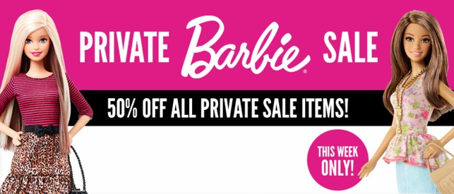 barbie private sale