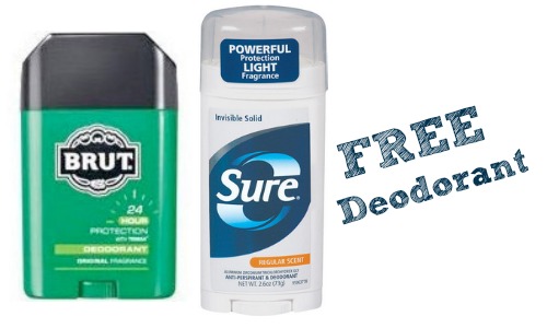 sure deodorant freebies