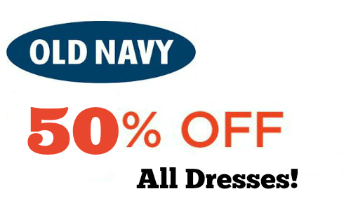 Old Navy: All Dresses 50% Off 