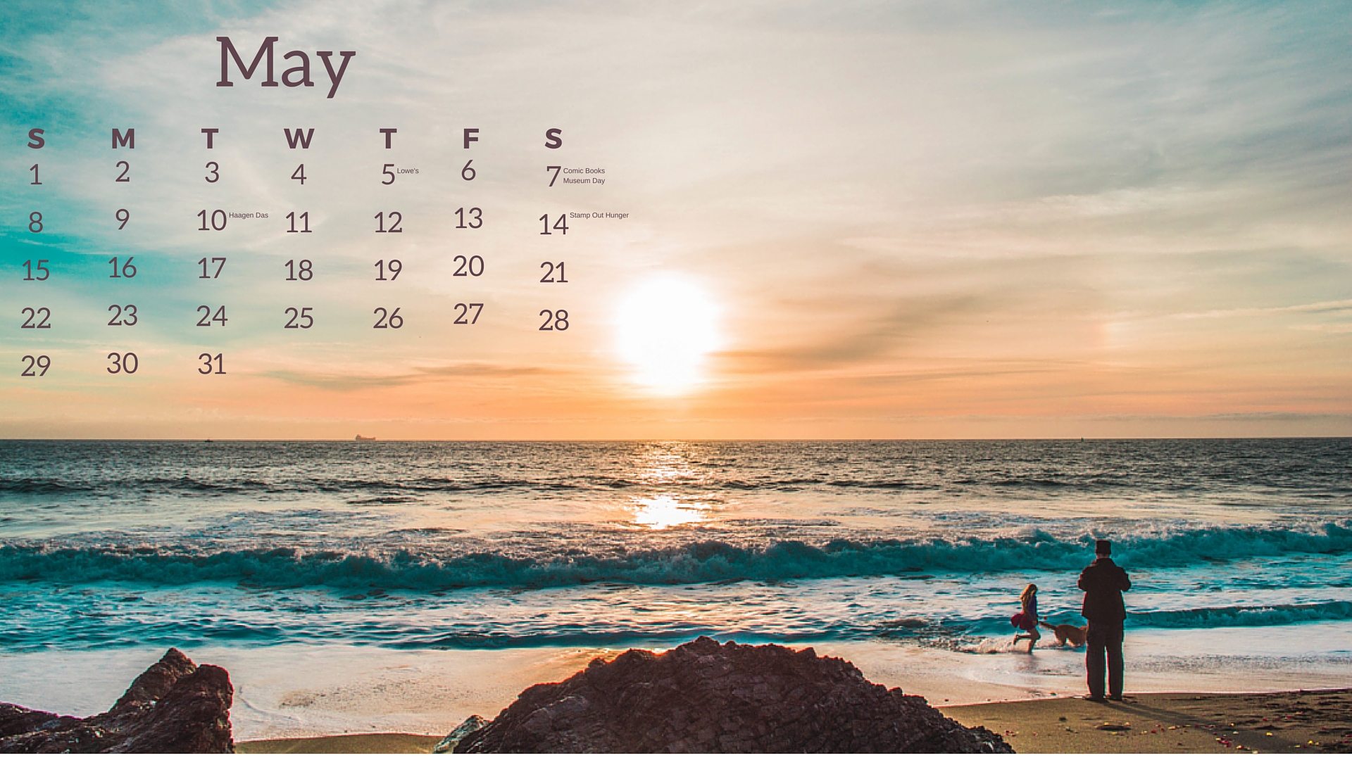 Free May Desktop Calendar :: Southern Savers