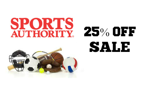 Sports Authority: 25% Off Sale