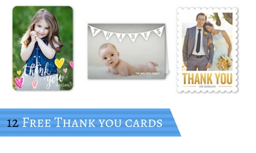 free thank you cards