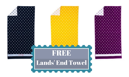 free towel at lands' end
