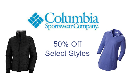 Save 50% Off on Columbia Styles