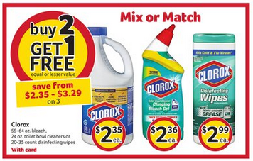 clorox deal at bi-lo