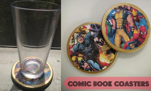 comic book coasters