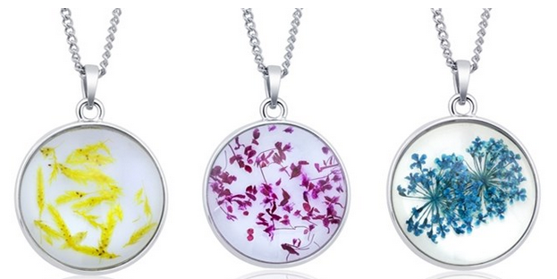 Dried Flower Necklaces, $5.99, Shipped