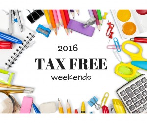 2016 tax free weekend