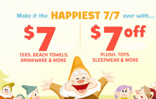 Disney Store: $7 Sale Today