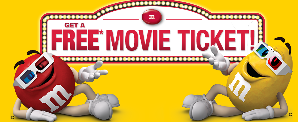 Free Movie Ticket with M&Ms 