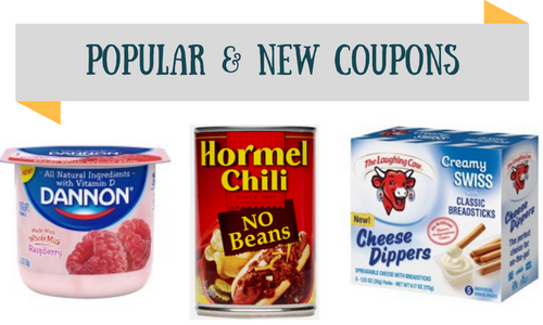 new coupons