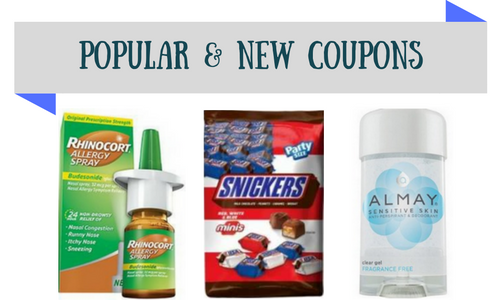 popular and new coupons