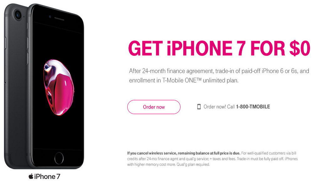 Free iPhone 7 for TMobile Customers Southern Savers