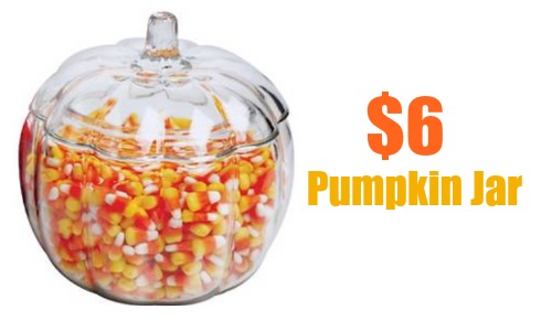Anchor Glass Pumpkin Candy Jar 