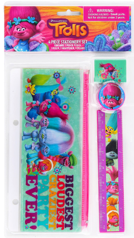 trolls stationary set