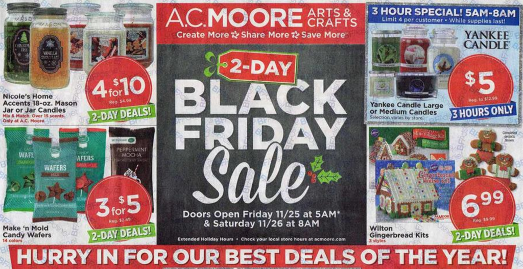 AC Moore Black Friday Ad 2016