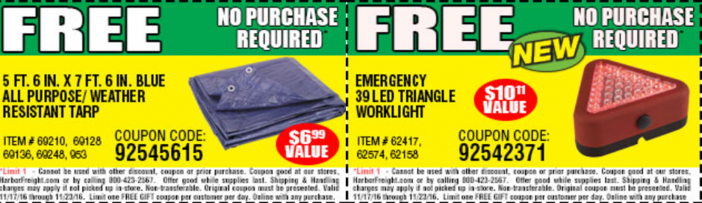 Does Harbor Freight sell tarps?
