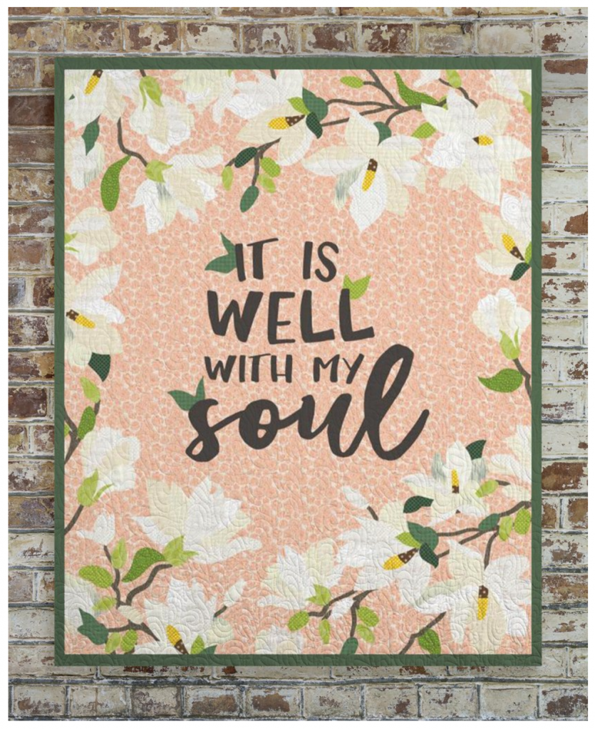 custom quilt - it is well with my soul