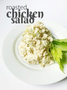 This recipe for roasted chicken salad is really simple and is really tasty. Plus, you can change it up to make it how you like it!