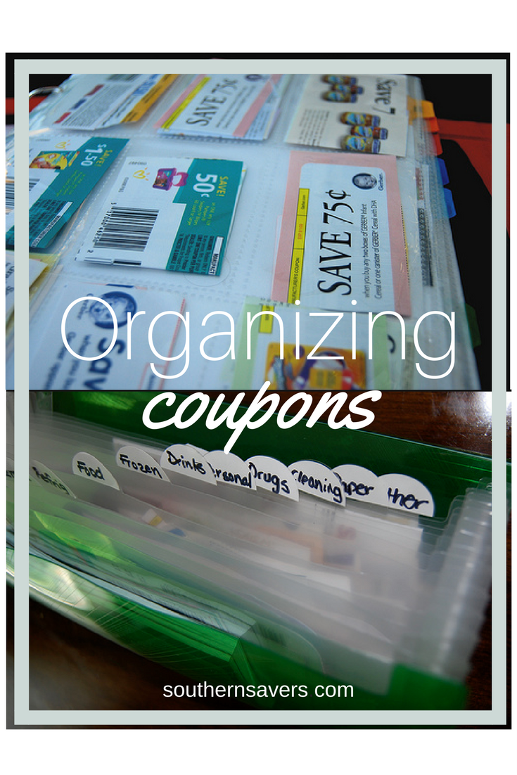 organizing coupons