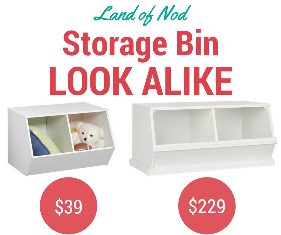 land of nod stackable storage bins