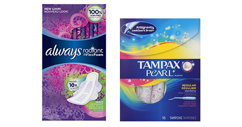 always and tampax