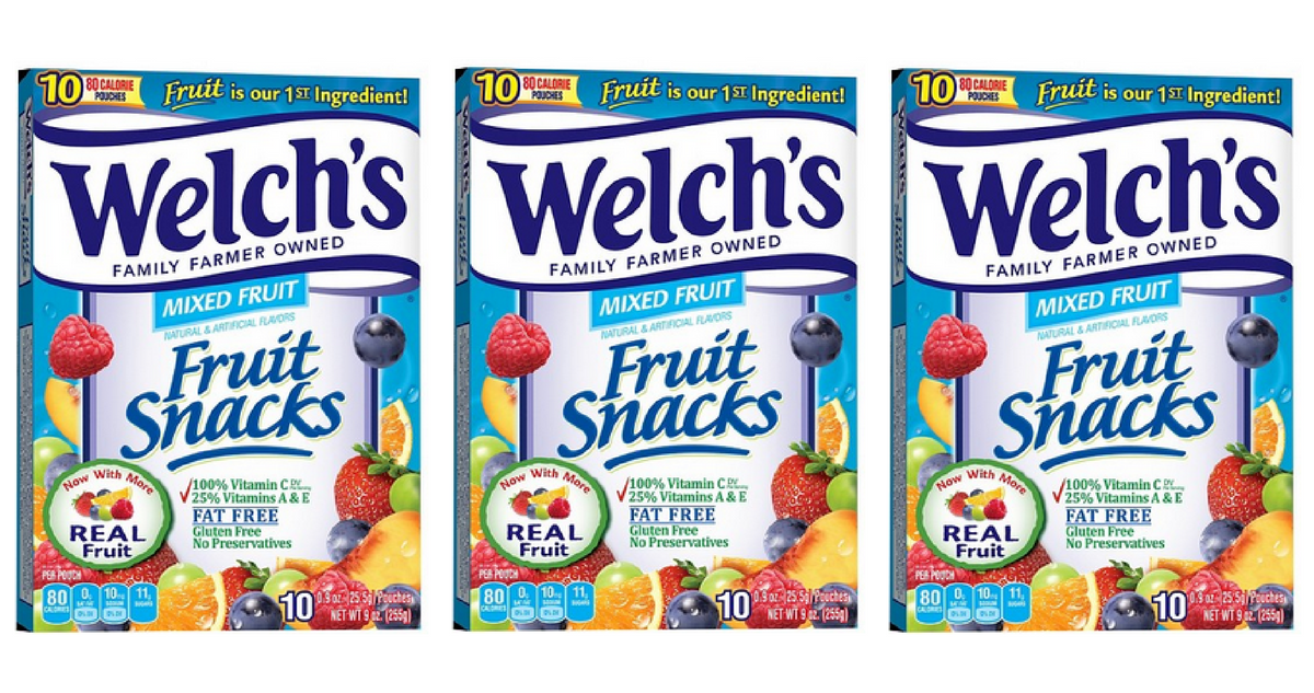 Welch s Fruit Snacks 62 Per Box Southern Savers