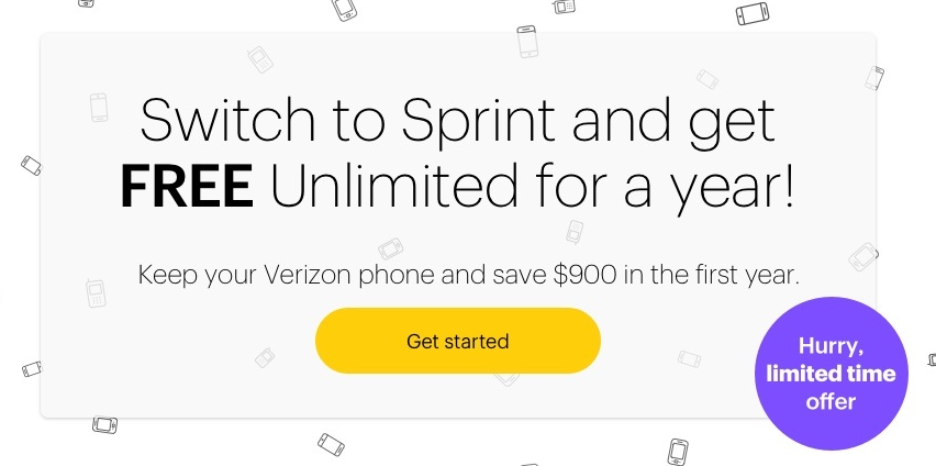 free sprint service for a year