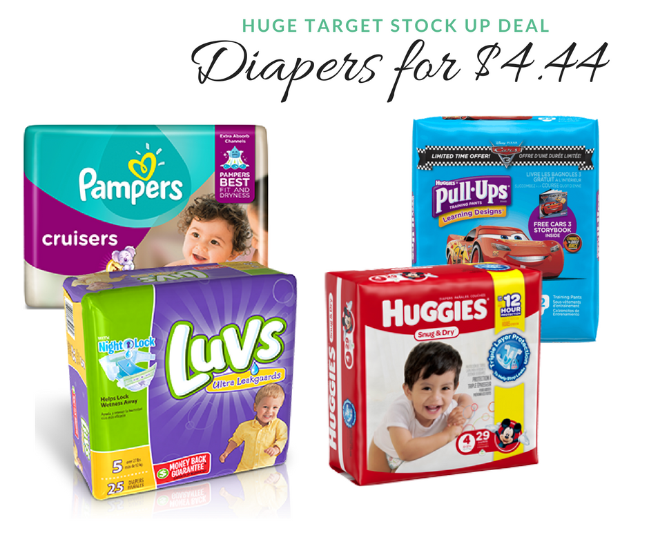 Rough sleep Resign surface Huge Target Diaper Deal - Huggies, Pampers & Luvs for $4.44 each! ::  Southern Savers