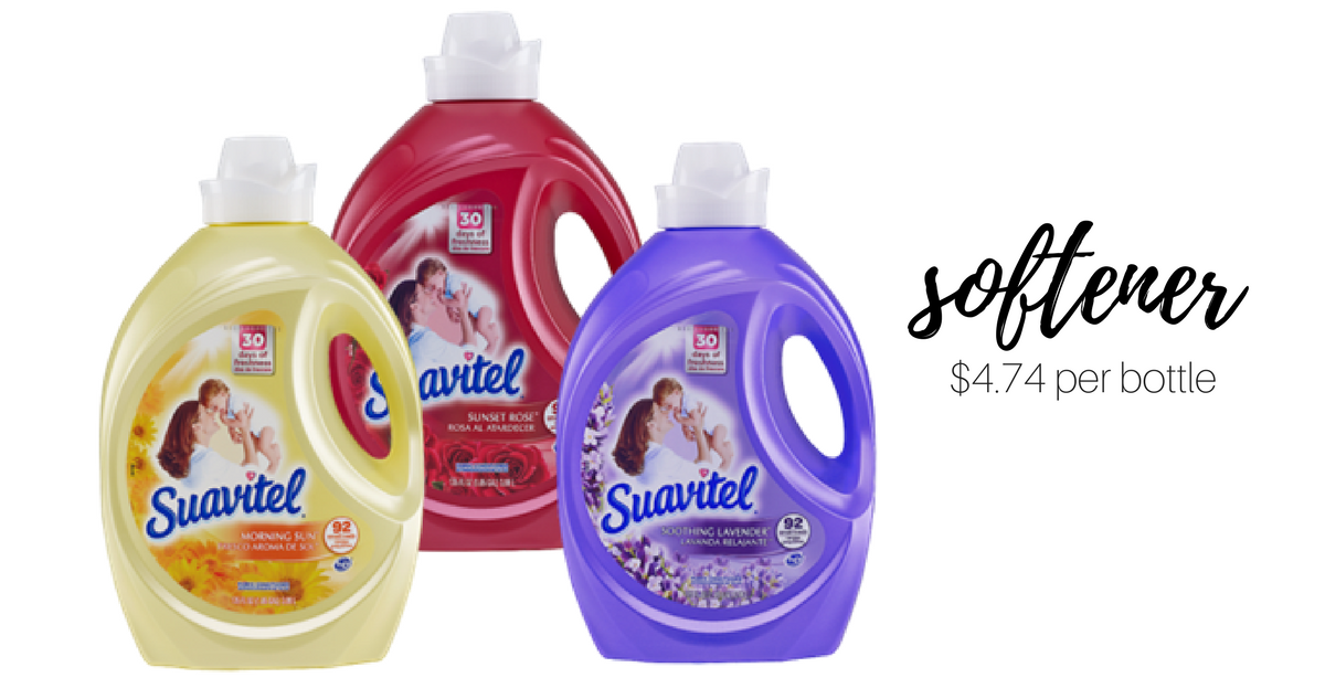 Suavitel Fabric Softener 4 74 Per Bottle Southern Savers