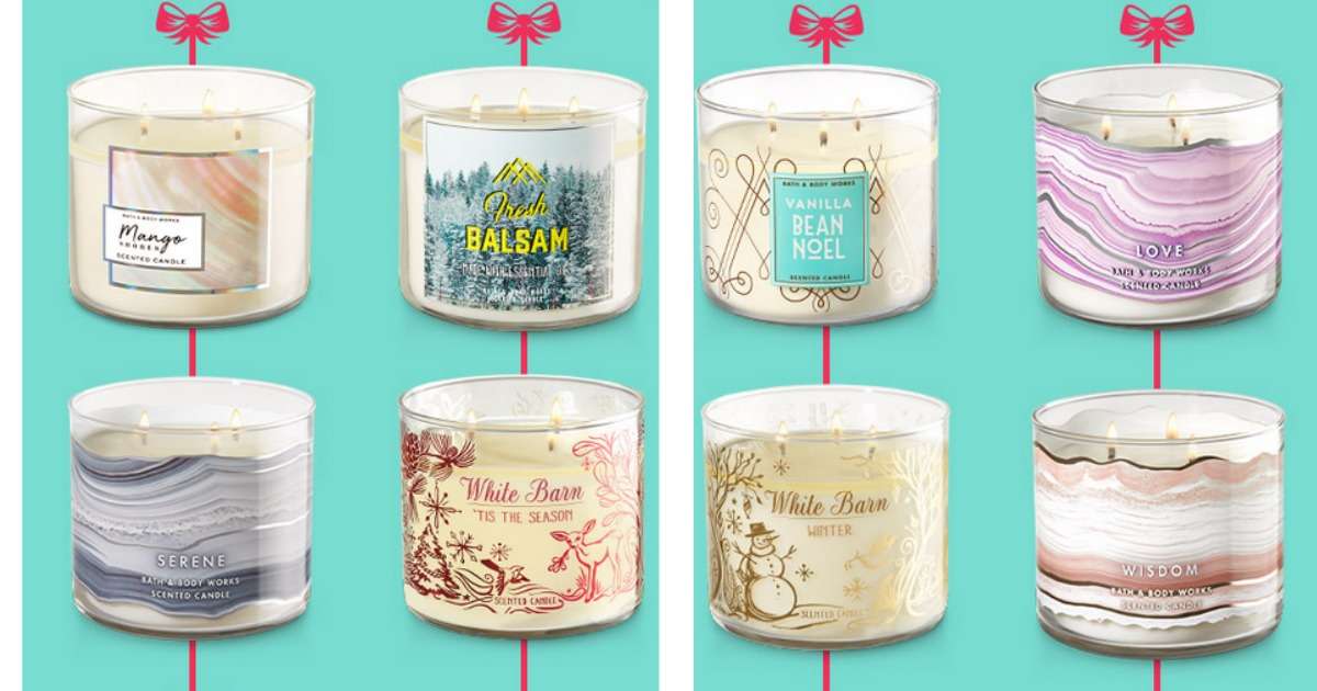 3-wick candles