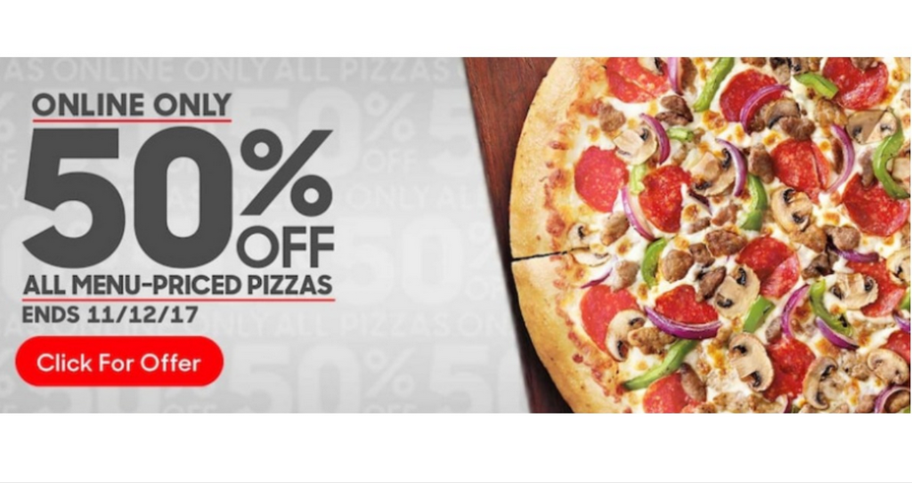 Pizza Hut Deal 50 Off Regular Priced Pizzas Southern Savers