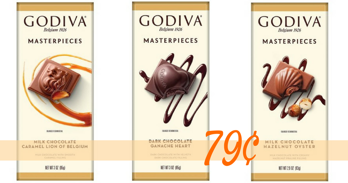 Godiva Coupon Masterpiece Bars for 79¢ Southern Savers