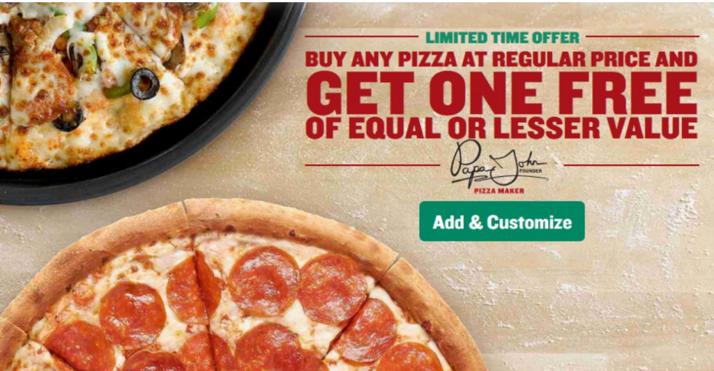 Papa John's gives out free pizzas to educators. All of the coupon