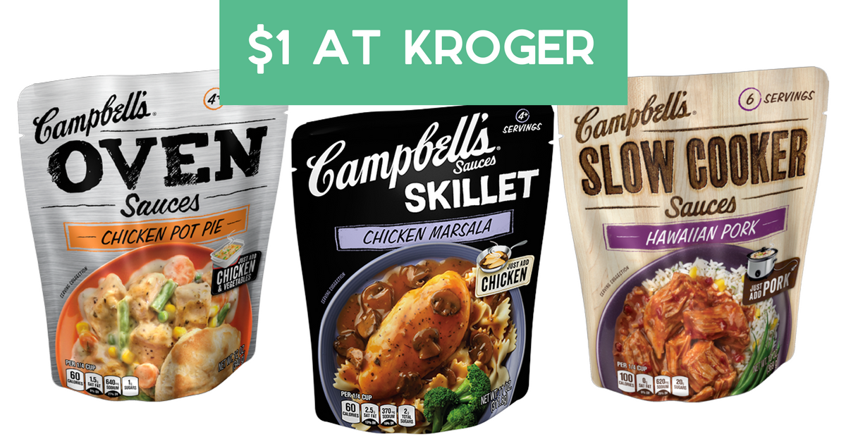 Campbell's Cooking Sauces, $1 at Kroger :: Southern Savers