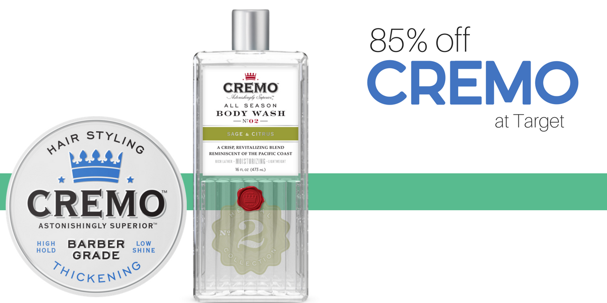 85 off Cremo Hair & Body Items at Target! Southern Savers
