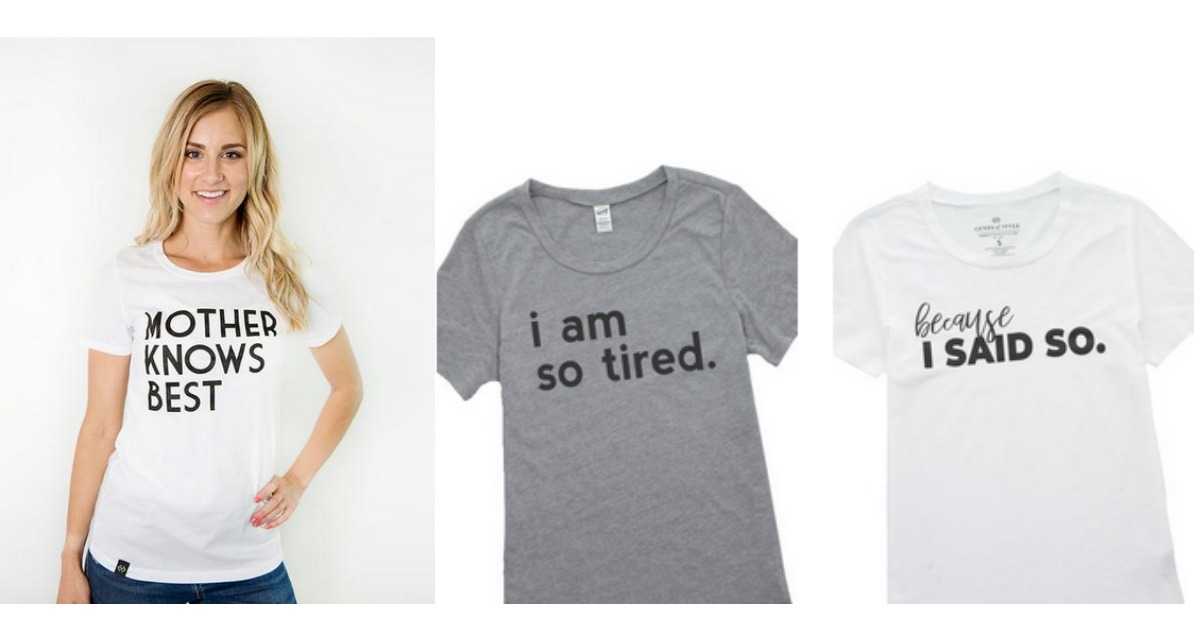 mom graphic tees