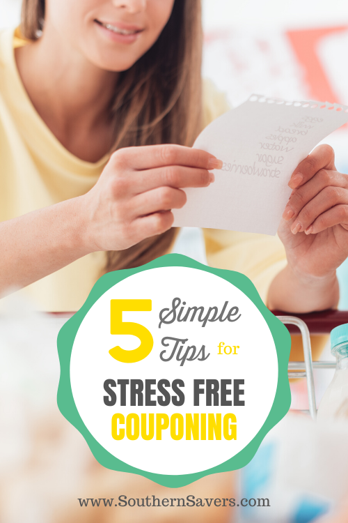 Couponing can seem like a sea of abbreviations and lots of math, but it's not as hard as you think. Check out these 5 simple tips for stress free couponing!