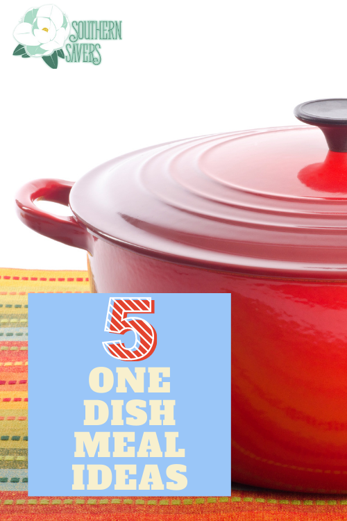 You can save time and clean up by making meals that all cook in the same place. Here are 5 one dish meal ideas to save time in the kitchen!