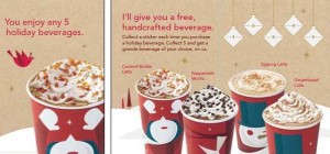 Starbucks Holiday Beverage Tasting Card: Free Grande Beverage wyb 5 ...