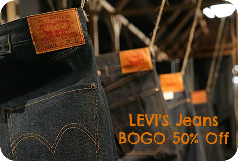 Levi's Coupon Code: BOGO 50% Off + Free Shipping :: Southern Savers