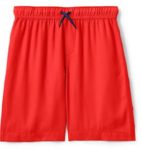 lands' end boys solid swim trunks