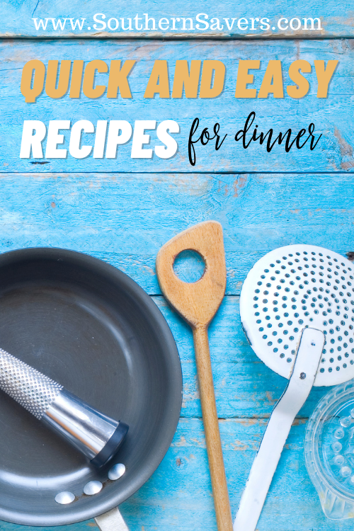 When you're in a busy season of life, quick and easy recipes are your best friend. Here are five of my favorite to satisfy any frugal foodie!