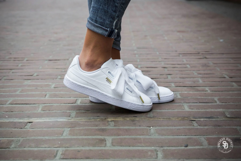 puma heart patent white