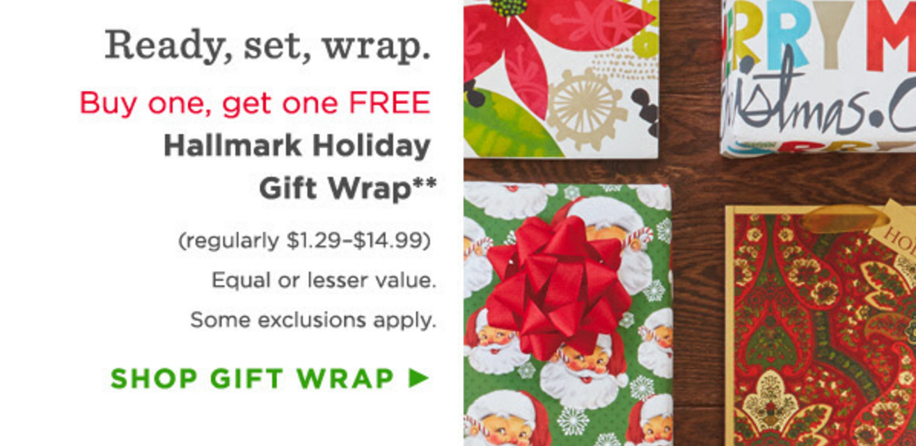 Hallmark 5 off 10 Coupon + BOGO Gift Wrap & Cards Southern Savers