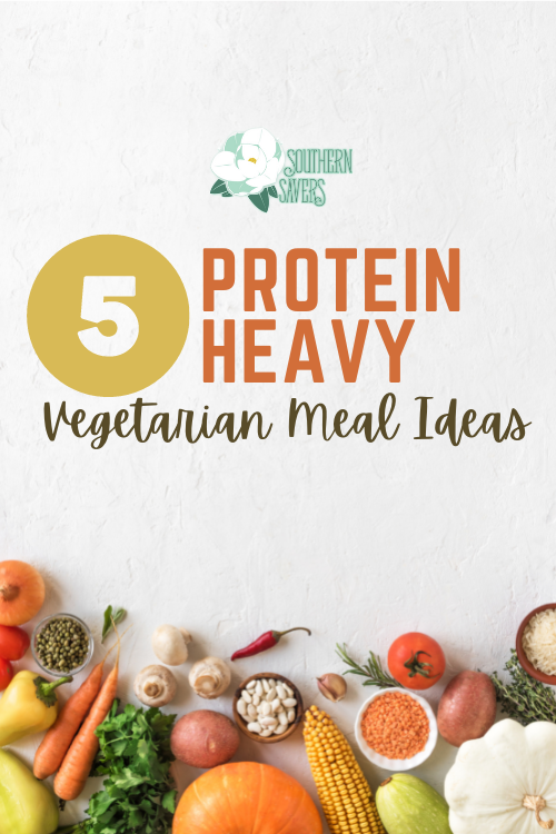 If you're trying to eat vegetarian, it can be hard to get enough protein to stay full. Here are 5 protein heavy vegetarian meal ideas!