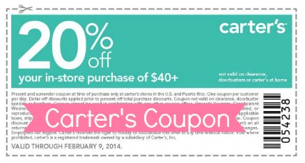 carters coupons