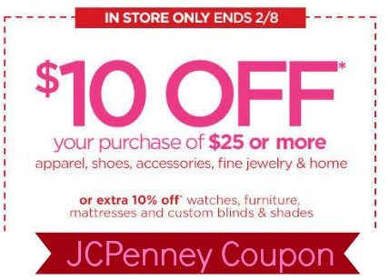 JCPenney: $10 Off $25 Coupon :: Southern Savers