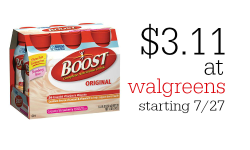 Boost Coupon | Get 6-Packs for $3.11 Each at Walgreens ...